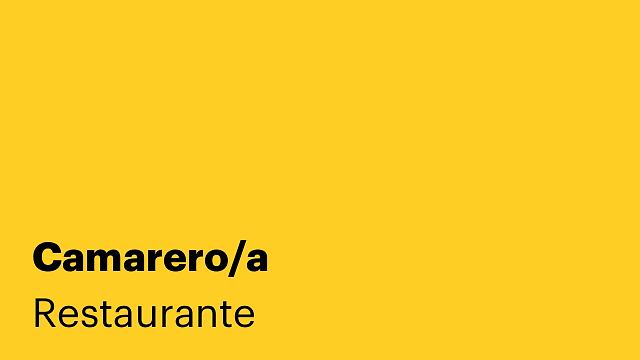 Camarero/a