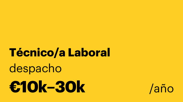 Técnico/a Laboral
