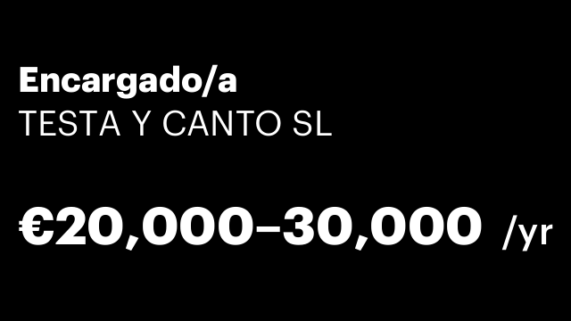 Encargado/a