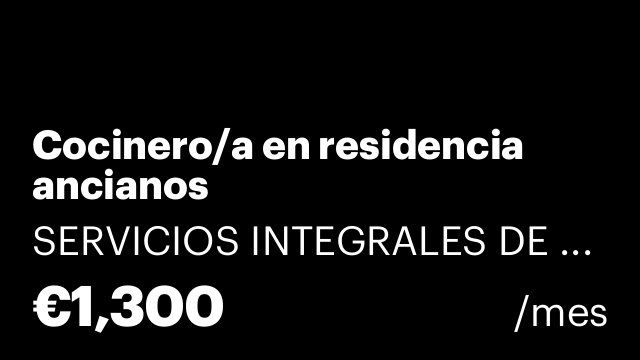 Cocinero/a en residencia ancianos