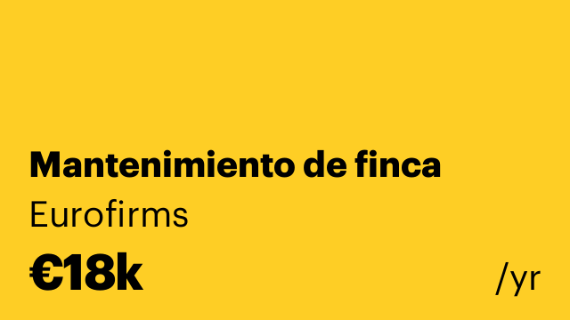 Mantenimiento de finca