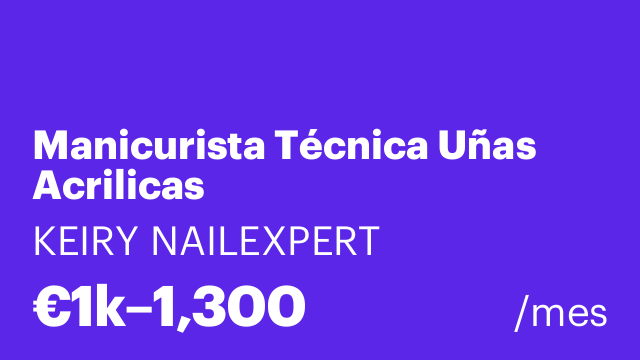 Manicurista Técnica Uñas Acrilicas