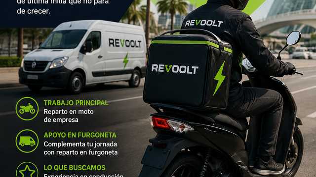Repartidor con Moto de Empresa - Valencia