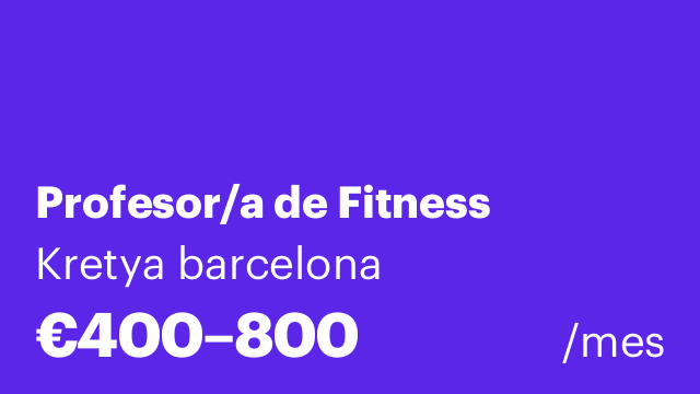 Profesor/a de Fitness