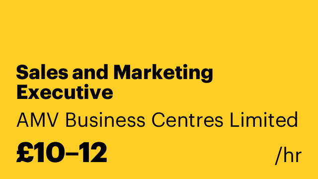 Sales and Marketing Executive