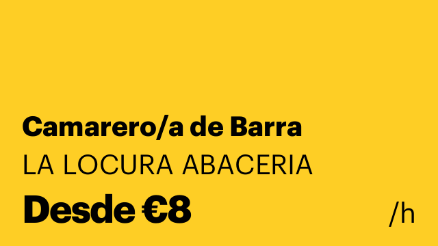 Camarero/a de Barra
