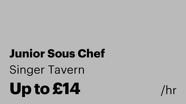 Junior Sous Chef