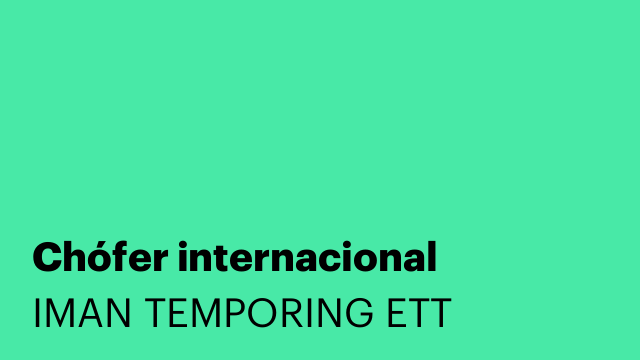Chófer internacional