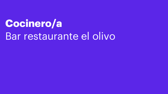 Cocinero/a