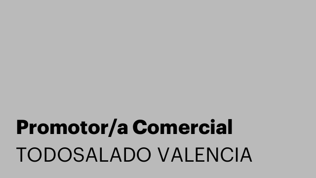 Promotor/a Comercial