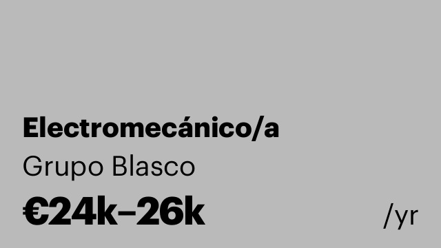 Electromecánico/a