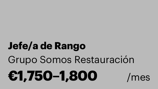 Jefe/a de Rango