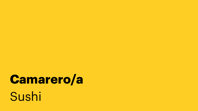 Camarero/a