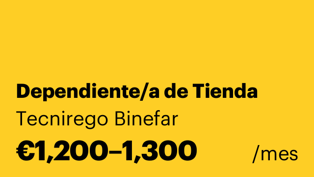 Dependiente/a de Tienda