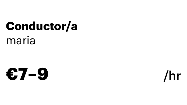 Conductor/a