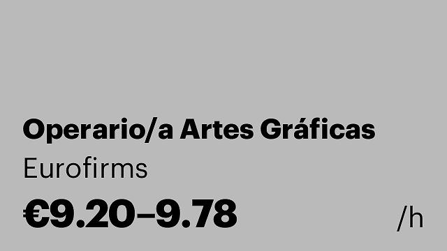 Operario/a Artes Gráficas