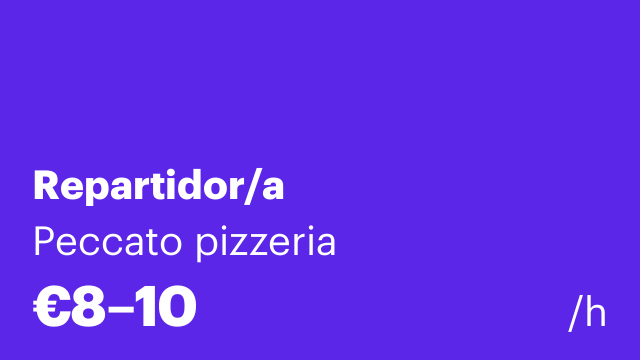 Repartidor/a