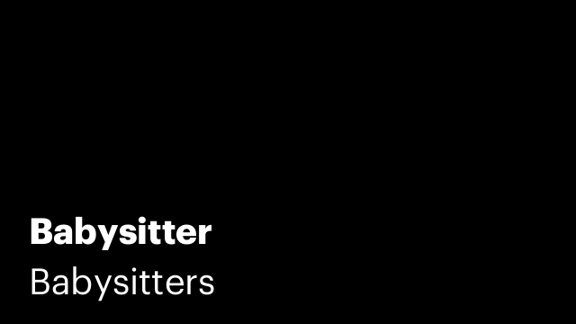 Babysitter