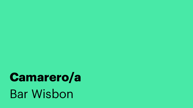 Camarero/a