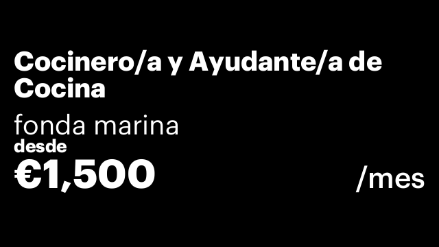 Cocinero/a y Ayudante/a de Cocina