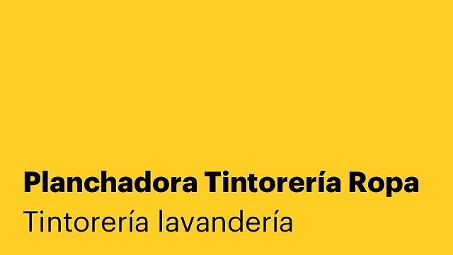 Planchadora Tintorería Ropa