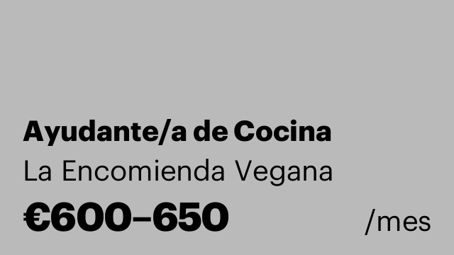 Ayudante/a de Cocina