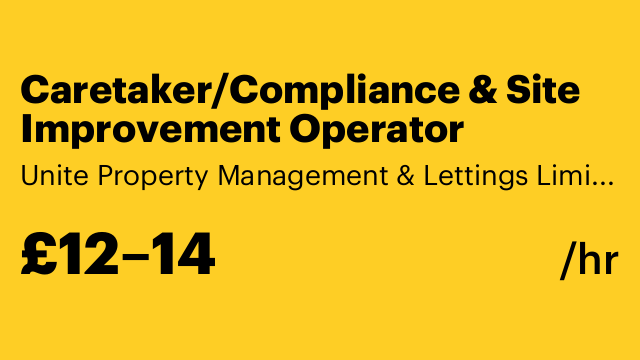 Caretaker/Compliance & Site Improvement Operator