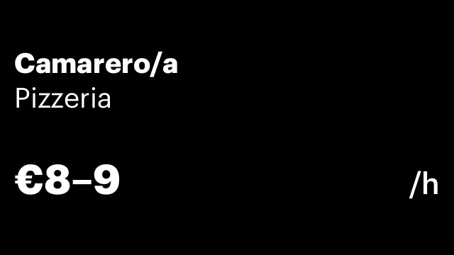 Camarero/a
