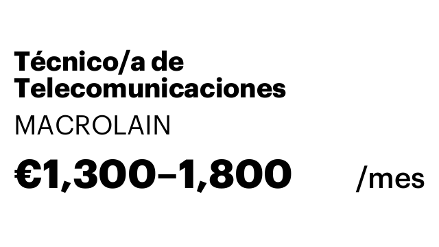 Técnico/a de Telecomunicaciones