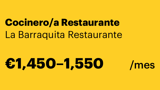 Cocinero/a Restaurante
