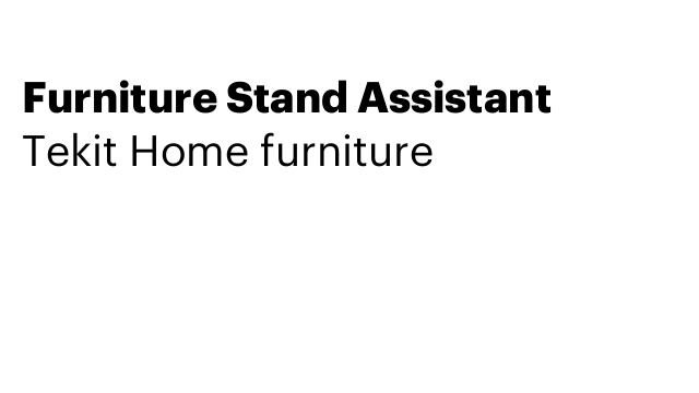Furniture Stand Assistant