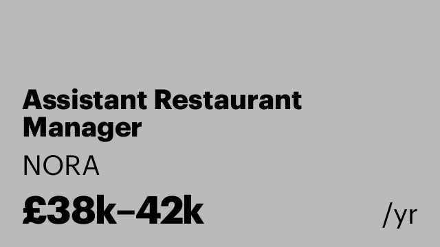 Assistant Restaurant Manager