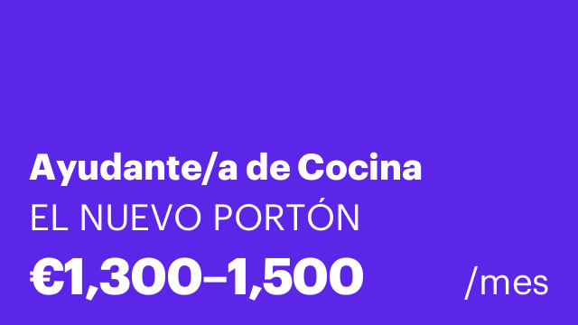 Ayudante/a de Cocina