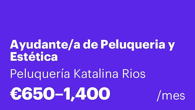Ayudante/a de Peluqueria y Estética