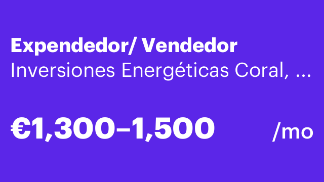 Expendedor/ Vendedor