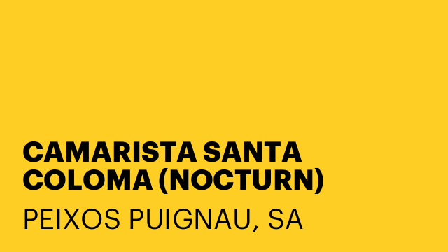 CAMARISTA SANTA COLOMA (NOCTURN)
