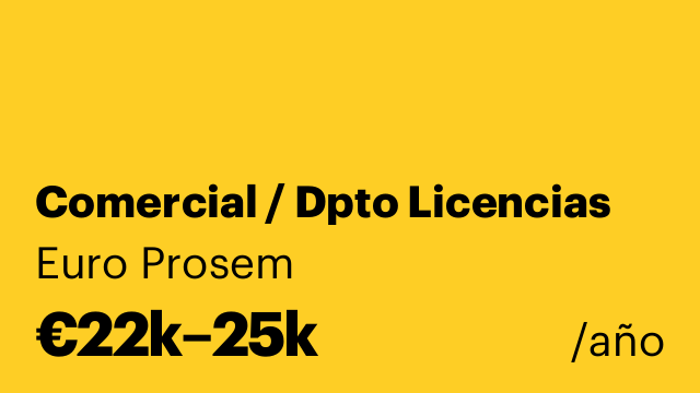 Comercial / Dpto Licencias