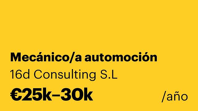 Mecánico/a automoción