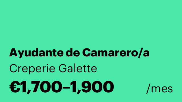 Ayudante de Camarero/a