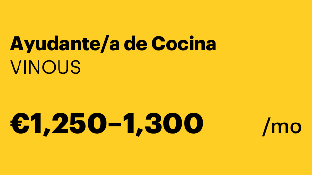 Ayudante/a de Cocina