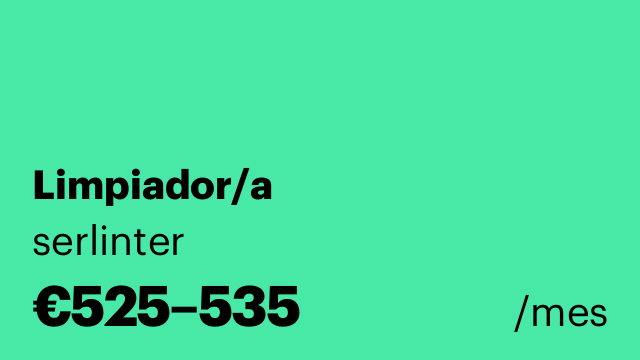 Limpiador/a