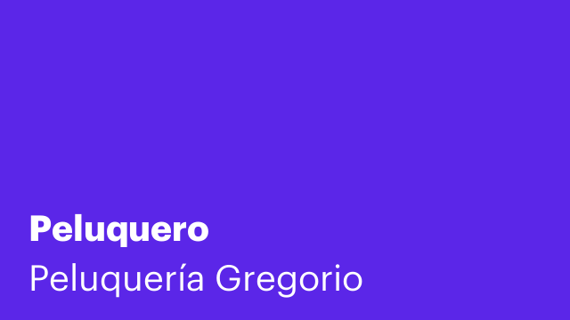 Peluquero