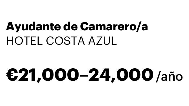 Ayudante de Camarero/a
