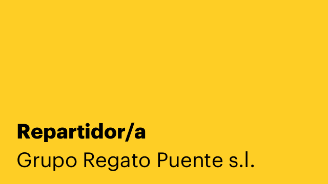 Repartidor/a