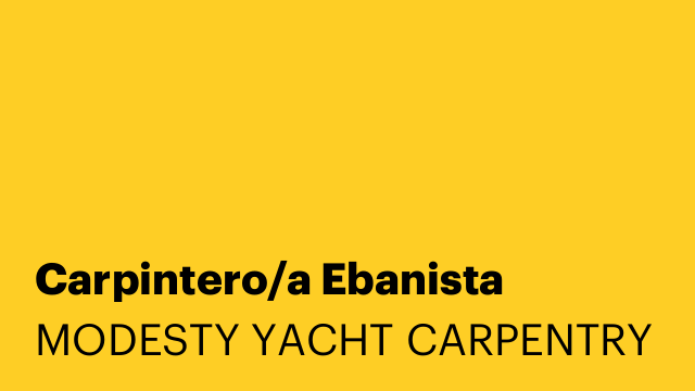 Carpintero/a Ebanista