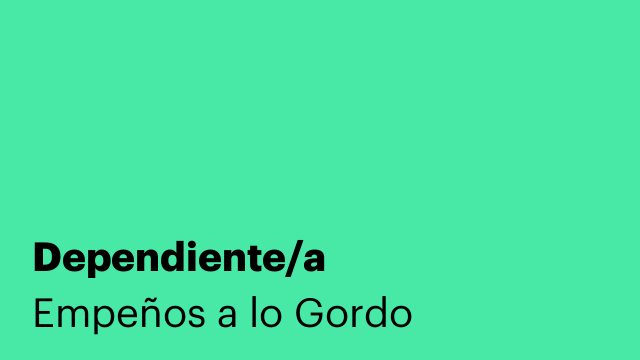Dependiente/a