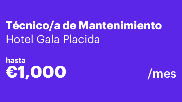 Técnico/a de Mantenimiento