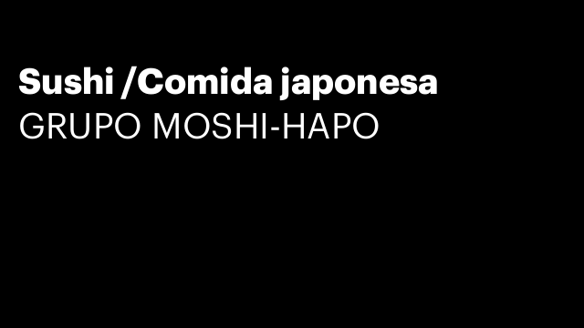 Sushi /Comida japonesa