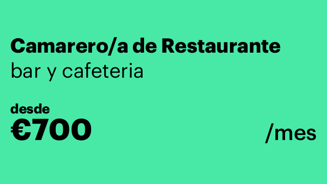 Camarero/a de Restaurante