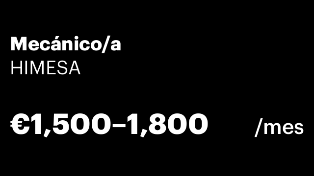 Mecánico/a
